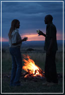 Sundowner cocktail, Sarova Mara Game Camp